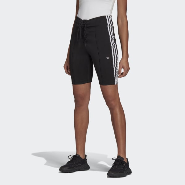 Black Laced High-Waisted Shorts JKY79