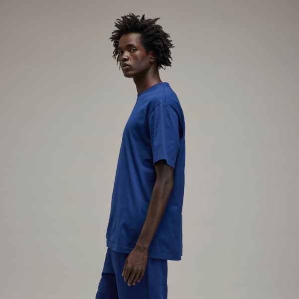 Mavi Y-3 Grafik Kısa Kollu Tişört