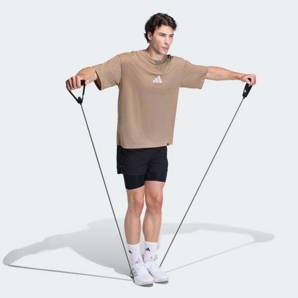 Marron REMERA GRAPHIC CLIMACOOL POWER TRAINING