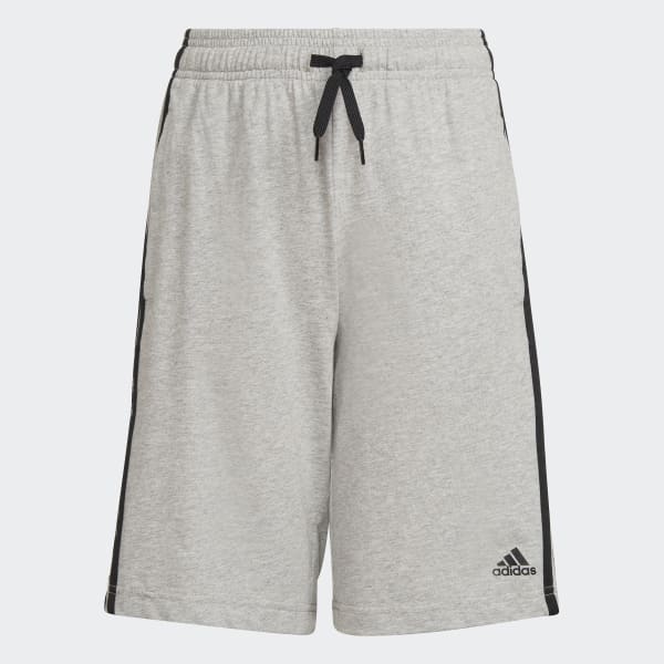 Grey adidas Essentials 3-Stripes Shorts