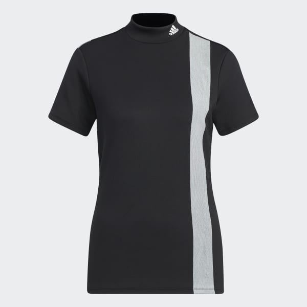 Nero Maglia AEROREADY 3-Bar Mock Neck