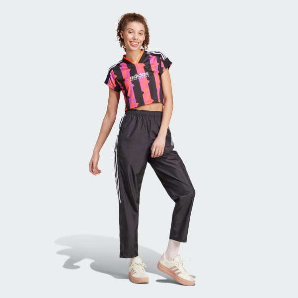 Black Tiro Cut 3-Stripes Print Baby Tee