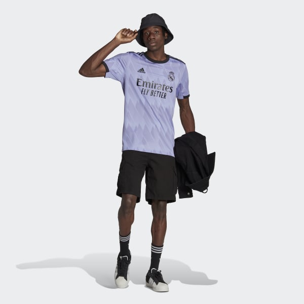 Violeta Camiseta Uniforme de Suplente Real Madrid 22/23 KMM32
