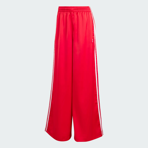 Satin Wide Leg Track Pants