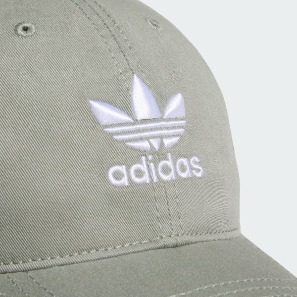 adidas Relaxed Strap Back Hat - Silver | Free Shipping with