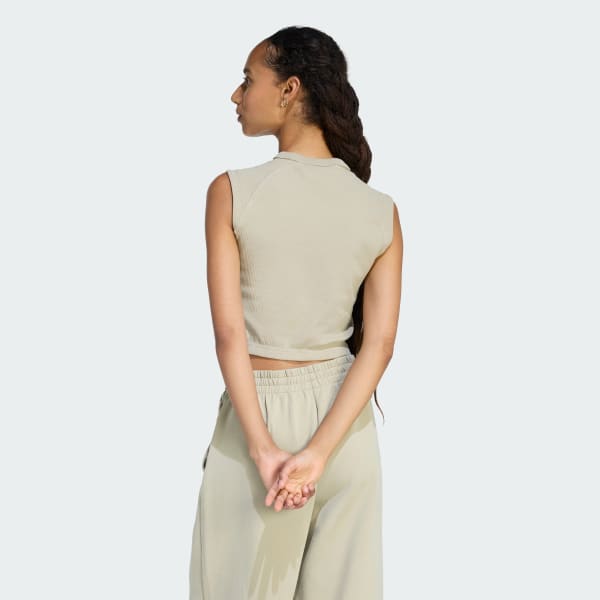 Brown ALL SZN RIB TANK Top