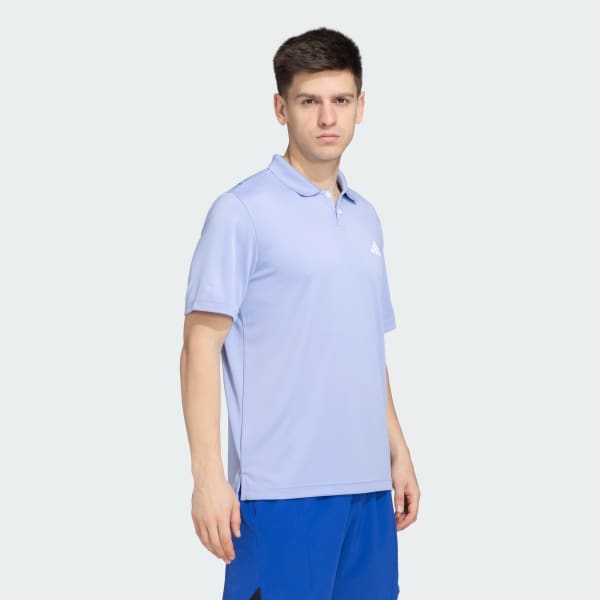 Blue Poly Polo Shirt