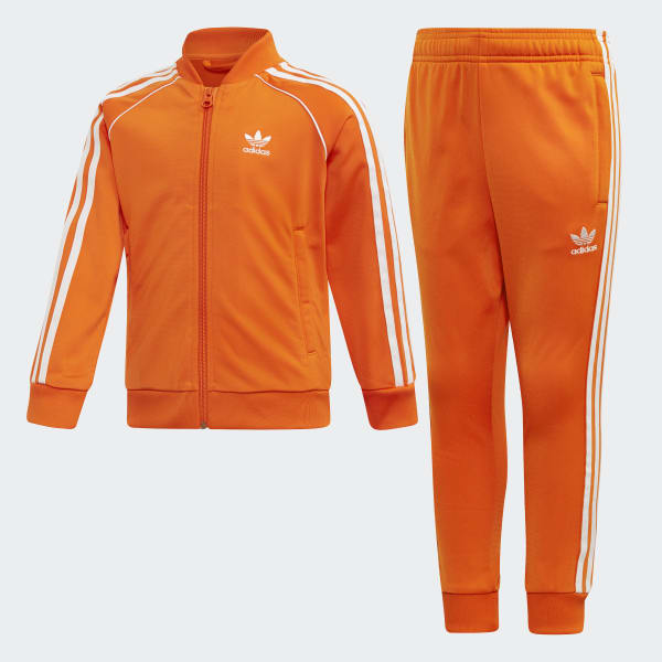 buzo adidas naranja hombre