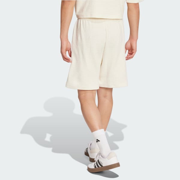 White ALL SZN Waffle Knit 7-inch Shorts