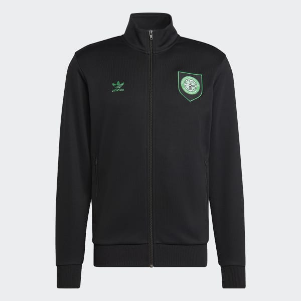 Svart Celtic FC Essentials Trefoil Track Top BUS99