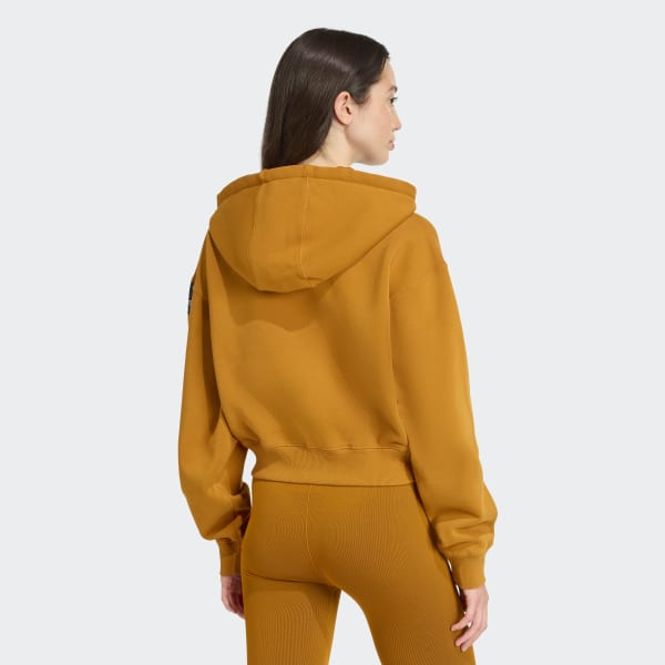adidas Equipment Cropped Hoodie - Brown | Free Shipping with adiClub