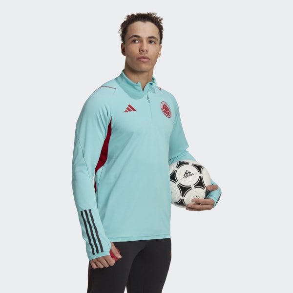 adidas Colombia Tiro 23 Training Top Turquoise adidas UK