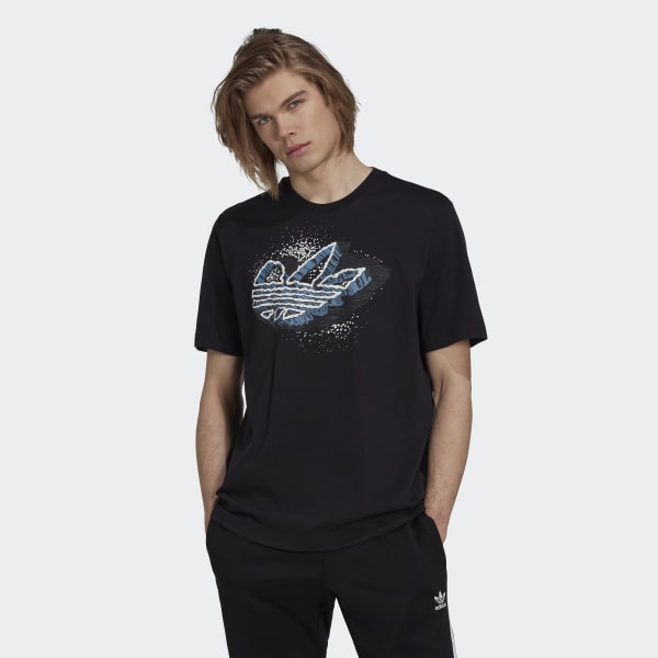 Preto T-shirt Trefoil Speed adidas Rekive
