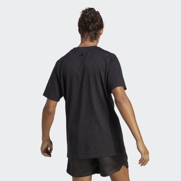 Black Essentials Single Jersey Big Logo Tee