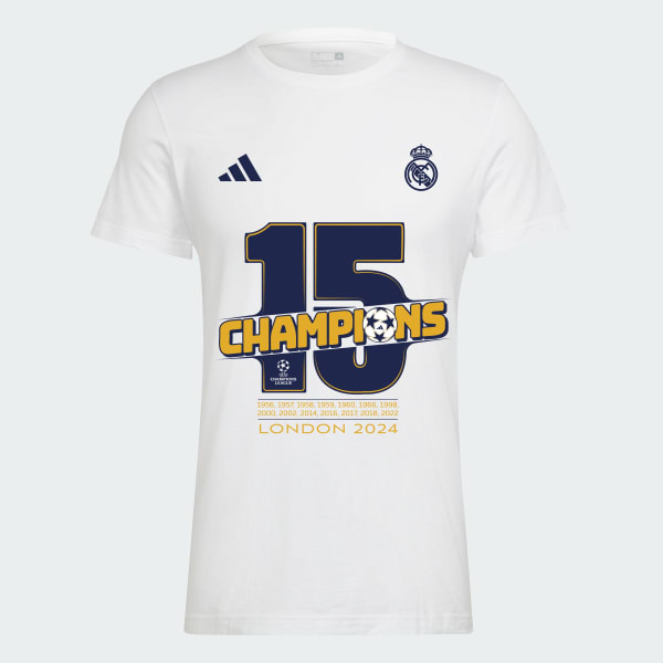 Bianco Real Madrid UCL Winners T-Shirt