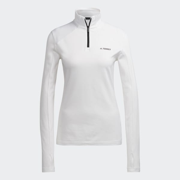 Blanco Casaca Terrex Everyhike Cierre Corto Felpa 26839