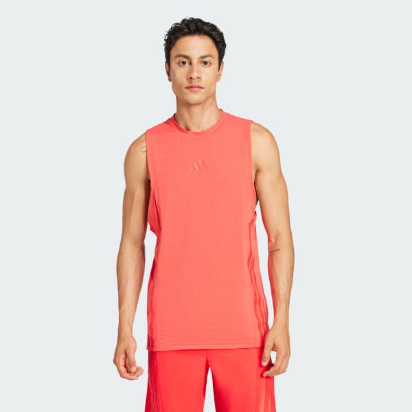 Rojo Polera sin Mangas Designed-for-Training 3 Tiras