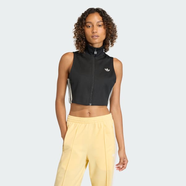 adidas CLASSIC SLEEVELESS TOP - Black | Free Shipping with adiClub