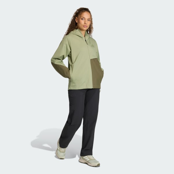 Green Terrex Multi 2 Layer CLIMAPROOF Rain Jacket