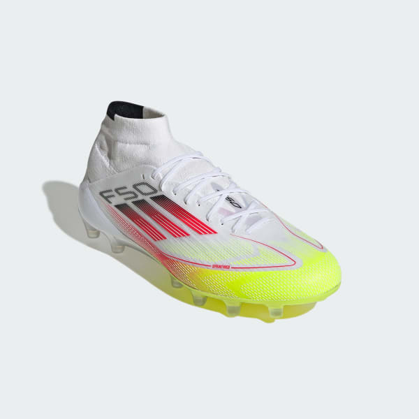 adidas F50 Elite Mid Artificial Grass Boots - White | adidas Australia