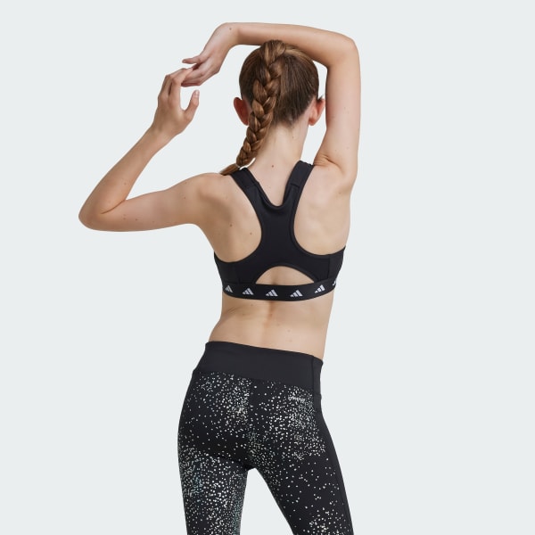 Black TECHFIT Power React Bra Kids