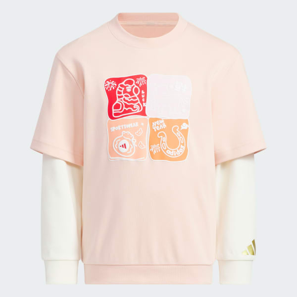 Pink SPORTSWEAR Little Kids Long Sleeve Top