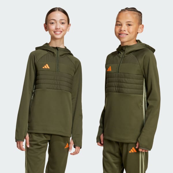 Verde Tiro 25 Essentials Top da allenamento invernale per bambini