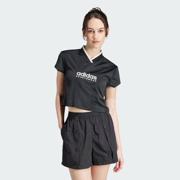 Tiro Colorblock Crop Tee