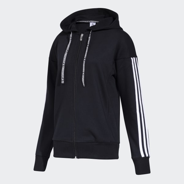 buzo adidas negro con capucha