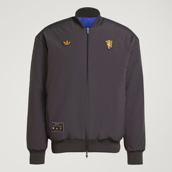 adidas Manchester United Terrace Icons Jacket Black adidas UK