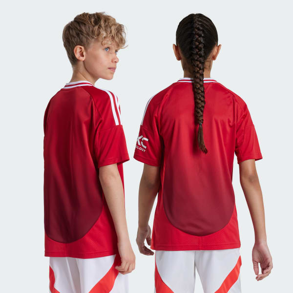 Red Manchester United 24/25 Home Jersey Kids