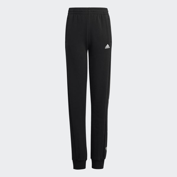 Schwarz Brand Love Side Insert Print Hose