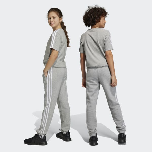 Adidas 3 stripe fleece joggers clearance