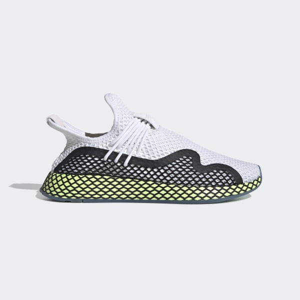 adidas deerupt white and black