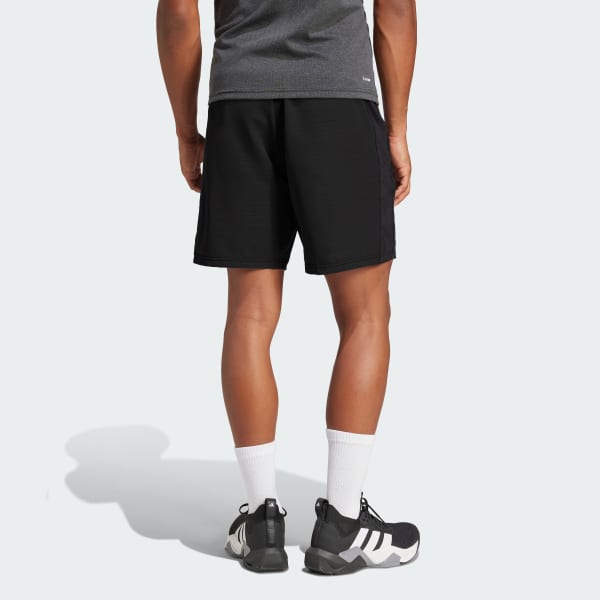Negro Shorts Train Essentials Woven jaspeado