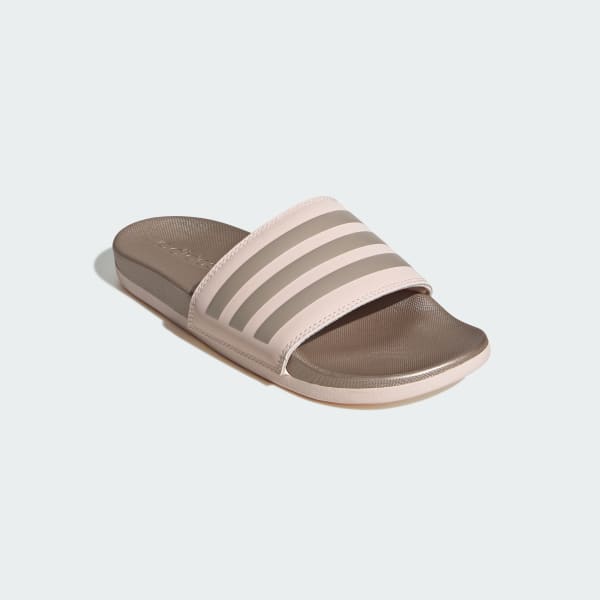 White Adilette Comfort Slides