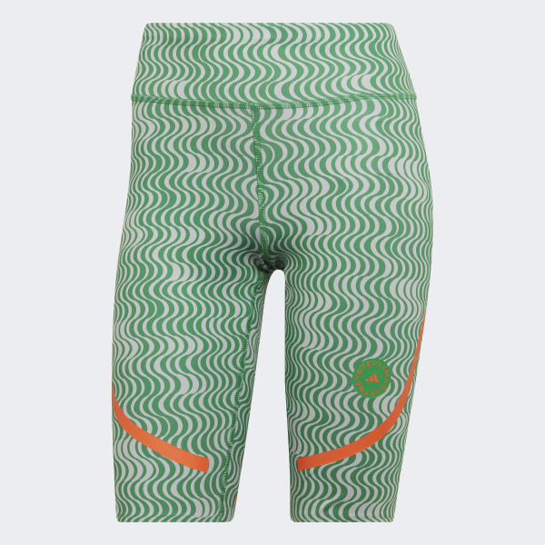 adidas by Stella McCartney TruePurpose Printed Cycling Leggings - Green, Women's Training