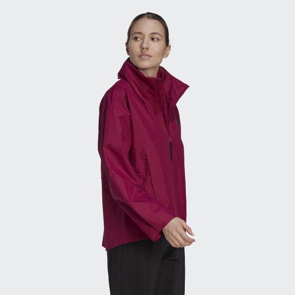 adidas Terrex Traveer RAIN.RDY Jacket Burgundy adidas UK