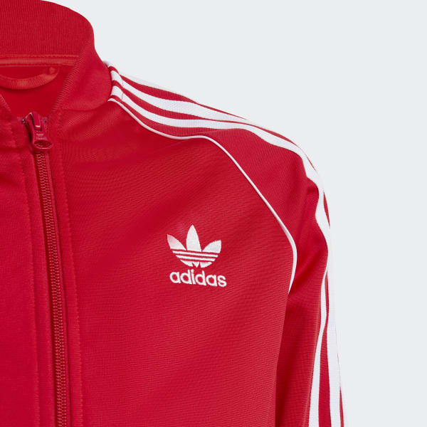 Adicolor Classics Primeblue SST Track Jacket Red Mens  Mens sweatshirts,  Adidas originals jacket, Red adidas