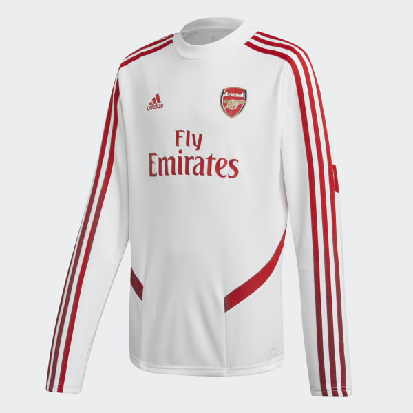 Arsenal white training top clearance