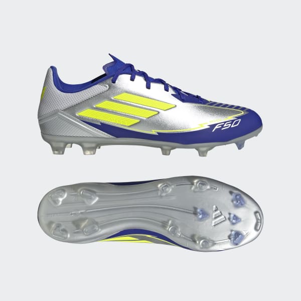 adidas F50 League Messi Firm/Multi-Ground Cleats - Silver | Free