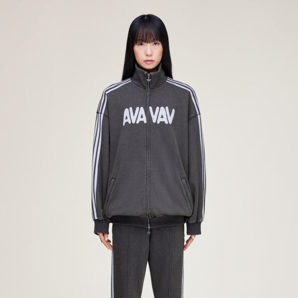 Grey adidas Originals by Avavav French Terry Track Top