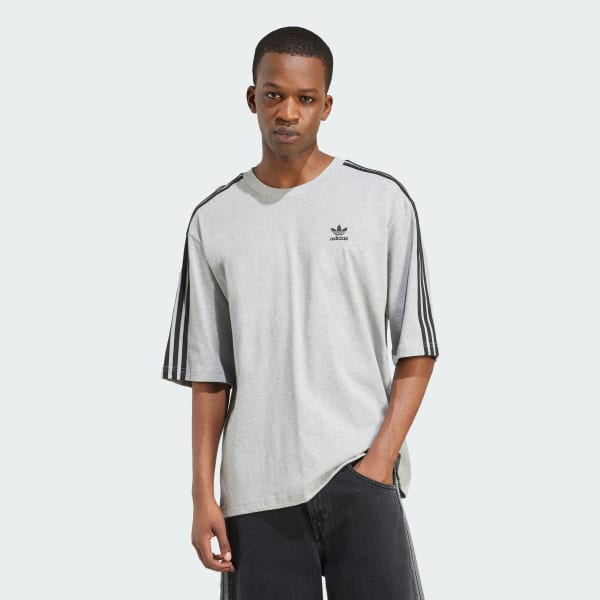 sedá Tričko Adicolor Oversized