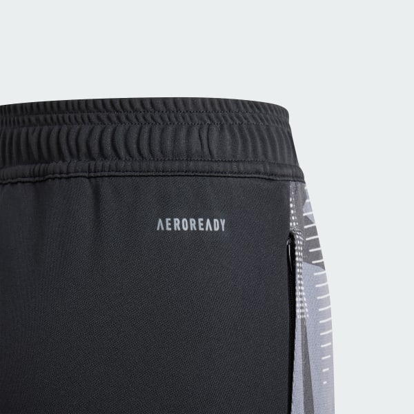 สีดำ กางเกงเทรนนิงขายาว Tiro 24 Competition สำหรับเด็ก