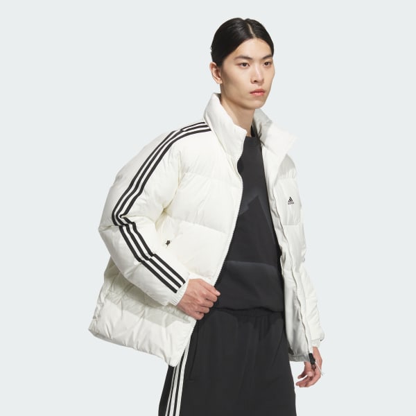 White 머스트해브 3S 루즈 핏 리버서블 다운 재킷