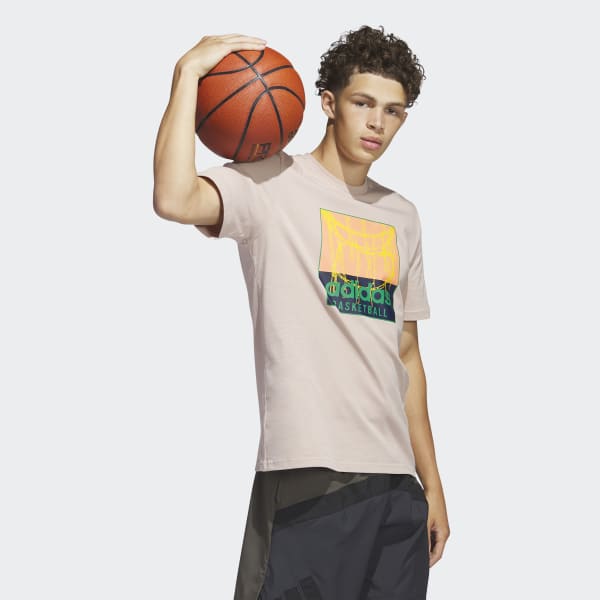 Marron Polo Estampado Chain Net Basketball