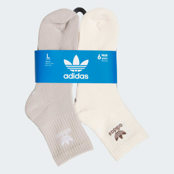 Trefoil Quarter Socks 6 Pairs