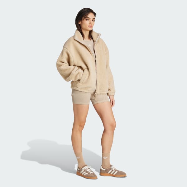 Beige 에센셜 테디 재킷