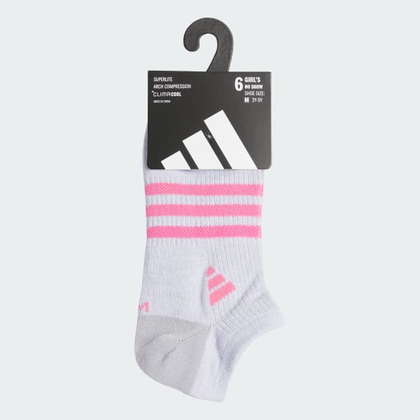 Superlite 3.0 6-Pack No-Show Socks Kids