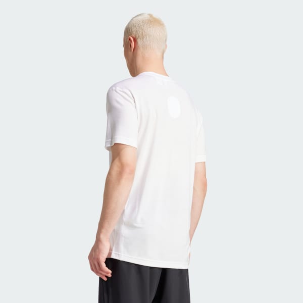Blanco Polera de Entrenamiento Yoga Premium